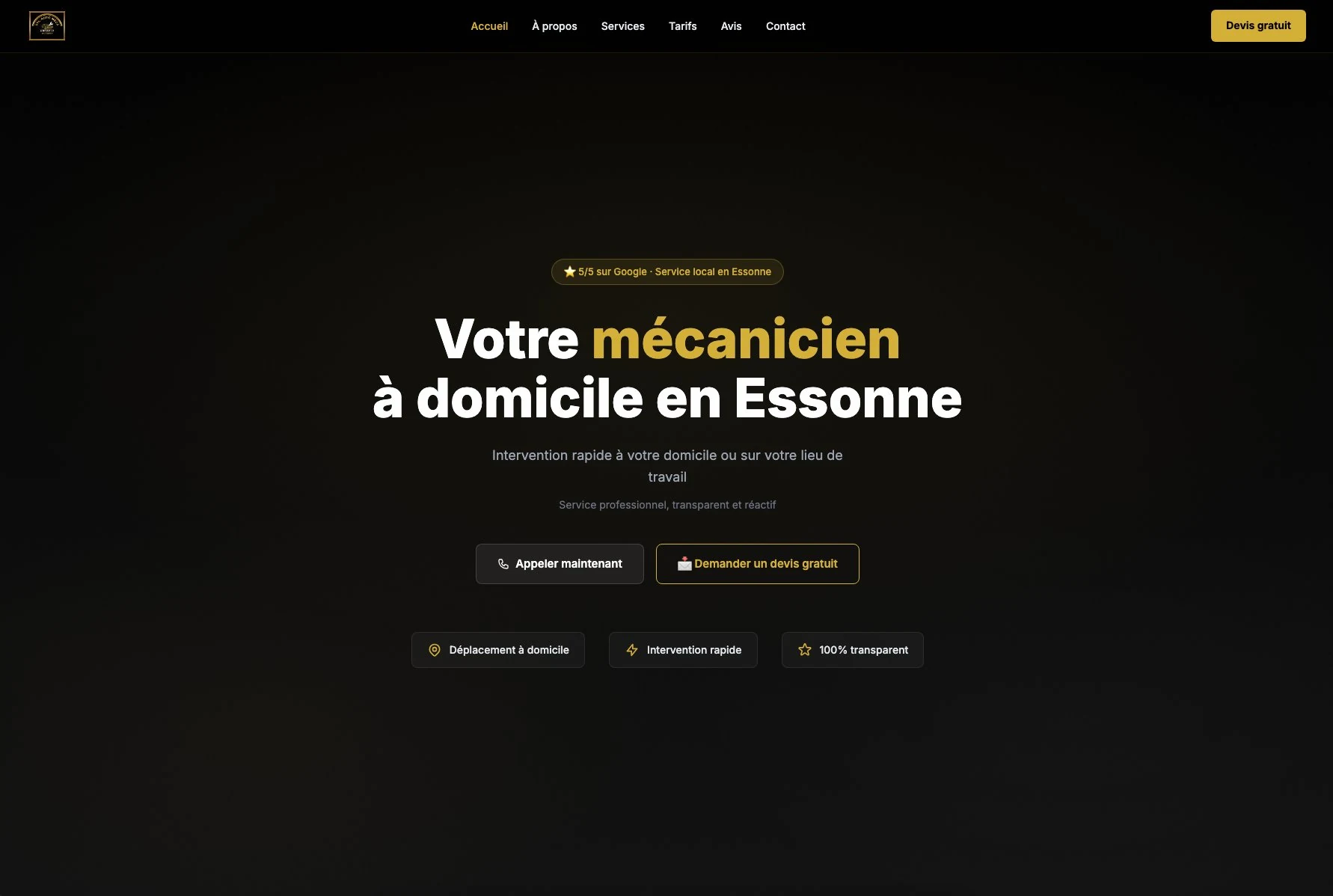 Syl Auto Meca Express · Site vitrine · Garage automobile