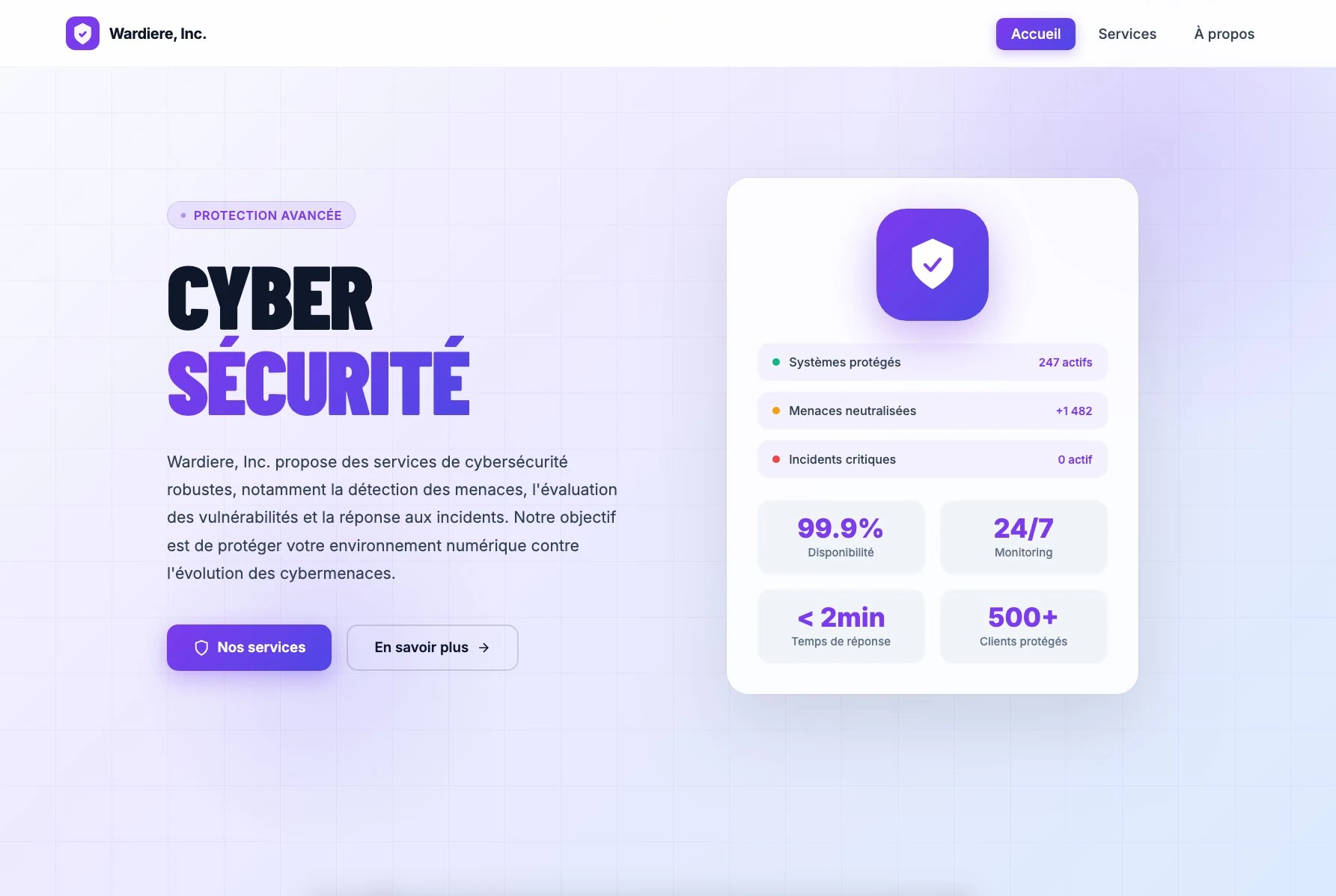 Aperçu site Wardière